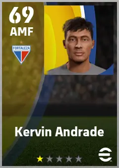 Kervin Andrade eFootball 2026 player card — 69 OVR AMF