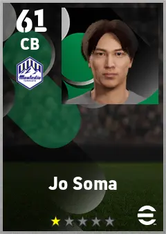 Jo Soma eFootball 2026 player card — 61 OVR CB