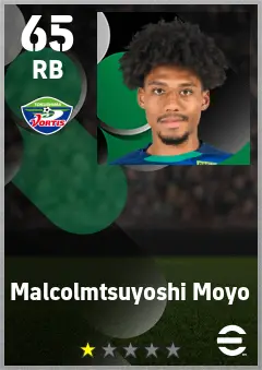 Malcolmtsuyoshi Moyo eFootball 2026 player card — 65 OVR RB