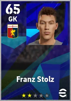 Franz Stolz eFootball 2026 player card, 65 OVR GK