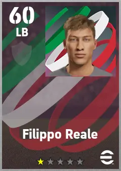 Filippo Reale eFootball 2026 player card — 60 OVR LB