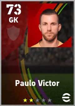 Paulo Victor eFootball 2026 player card — 73 OVR GK