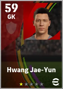 Hwang Jae-Yun eFootball 2026 player card — 59 OVR GK