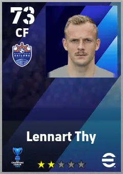 Lennart Thy eFootball 2026 player card — 73 OVR CF