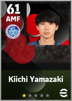 Kiichi Yamazaki eFootball 2026 player card — 61 OVR AMF