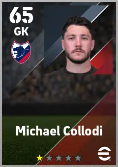 Michael Collodi eFootball 2026 player card — 65 OVR GK
