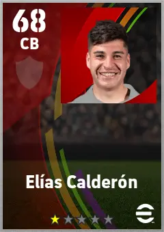 Elias Calderon eFootball 2026 player card — 68 OVR CB