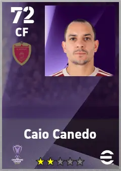 Caio Canedo eFootball 2026 player card — 72 OVR CF