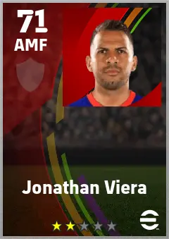 Jonathan Viera eFootball 2026 player card — 71 OVR AMF