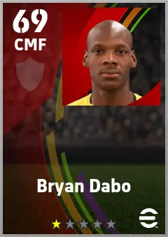Bryan Dabo eFootball 2026 player card — 69 OVR CMF