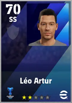 Leo Artur eFootball 2026 player card — 70 OVR SS