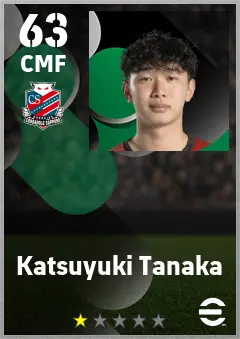Katsuyuki Tanaka eFootball 2026 player card — 63 OVR CMF