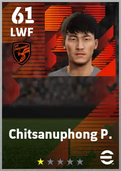 Chitsanuphong P. eFootball 2026 player card — 61 OVR LWF