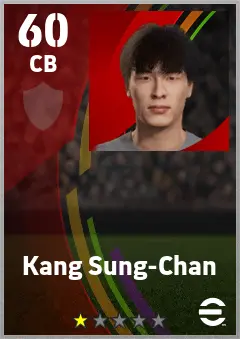 Kang Sung-Chan eFootball 2026 player card — 60 OVR CB