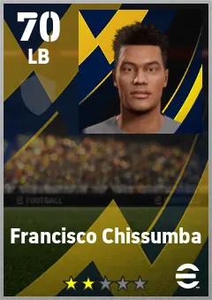Francisco Chissumba eFootball 2026 player card — 70 OVR LB