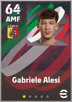 Gabriele Alesi eFootball 2026 player card — 64 OVR AMF
