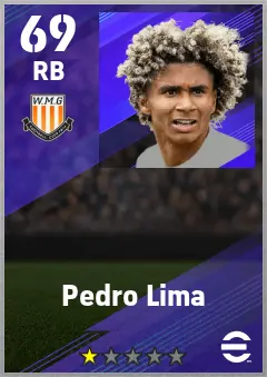 Pedro Lima eFootball 2026 player card — 69 OVR RB