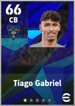 Tiago Gabriel eFootball 2026 player card — 66 OVR CB
