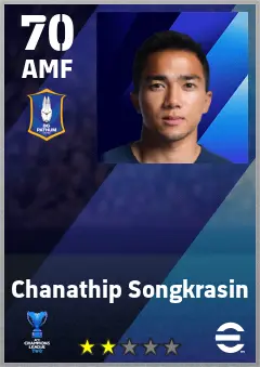 Chanathip Songkrasin eFootball 2026 player card — 70 OVR AMF