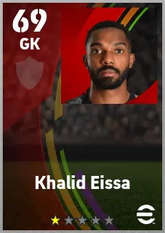 Khalid Eissa eFootball 2026 player card — 69 OVR GK