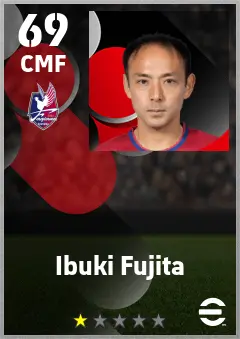 Ibuki Fujita eFootball 2026 player card — 69 OVR CMF