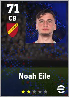 Noah Eile eFootball 2026 player card — 71 OVR CB