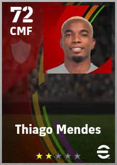 Thiago Mendes eFootball 2026 player card — 72 OVR CMF