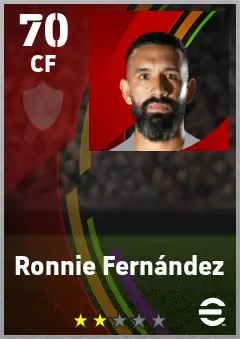 Ronnie Fernandez eFootball 2026 player card — 70 OVR CF