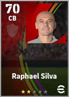 Raphael Silva eFootball 2026 player card — 70 OVR CB