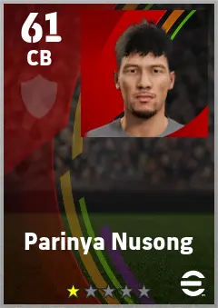 Parinya Nusong eFootball 2026 player card — 61 OVR CB