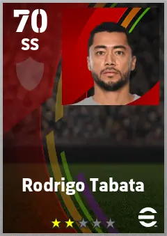 Rodrigo Tabata eFootball 2026 player card — 70 OVR SS