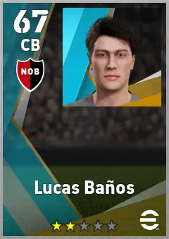 Lucas Banos eFootball 2026 player card — 67 OVR CB