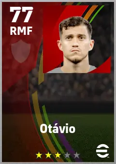 Otavio eFootball 2026 player card — 77 OVR RMF