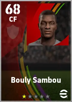 Bouly Sambou eFootball 2026 player card — 68 OVR CF