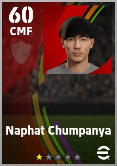 Naphat Chumpanya eFootball 2026 player card — 60 OVR CMF