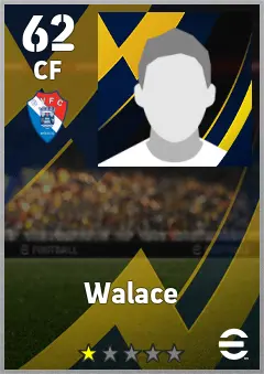 Walace eFootball 2026 player card, 62 OVR CF