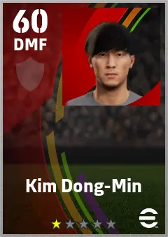 Kim Dong-Min eFootball 2026 player card — 60 OVR DMF