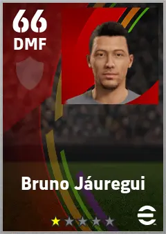 Bruno Jauregui eFootball 2026 player card — 66 OVR DMF