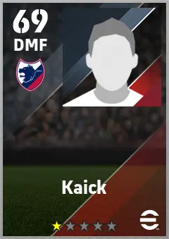 Kaick eFootball 2026 player card — 69 OVR DMF