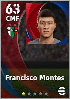 Francisco Montes eFootball 2026 player card — 63 OVR CMF