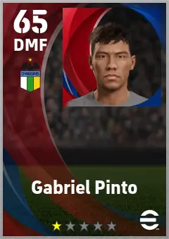 Gabriel Pinto eFootball 2026 player card — 65 OVR DMF