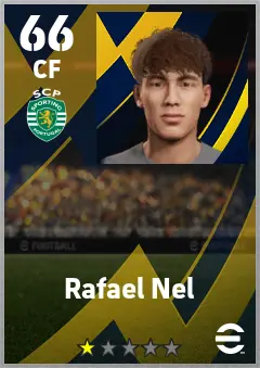 Rafael Nel eFootball 2026 player card — 66 OVR CF