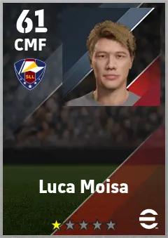 Luca Moisa eFootball 2026 player card — 61 OVR CMF