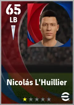 Nicolas L Huillier eFootball 2026 player card — 65 OVR LB
