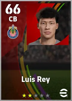 Luis Rey eFootball 2026 player card, 66 OVR CB