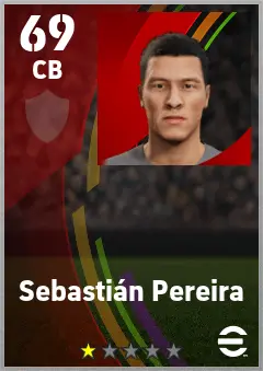 Sebastian Pereira eFootball 2026 player card — 69 OVR CB