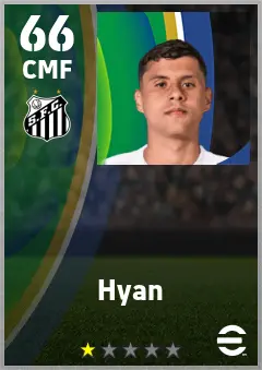 Hyan eFootball 2026 player card — 66 OVR CMF
