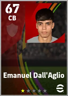 Emanuel Dall Aglio eFootball 2026 player card — 67 OVR CB