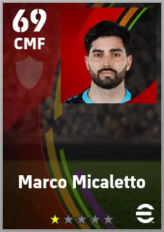 Marco Micaletto eFootball 2026 player card — 69 OVR CMF