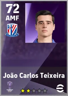 Joao Carlos Teixeira eFootball 2026 player card — 72 OVR AMF